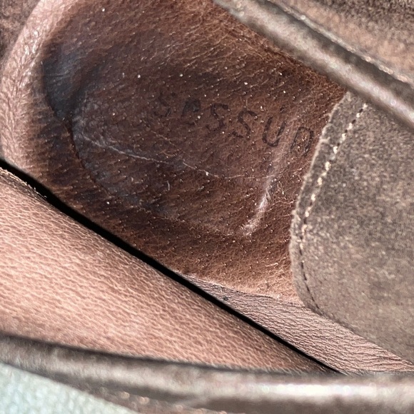 Sessun size 41 women’s soft suede leather Booties dark brown lace up - Picture 9 of 15